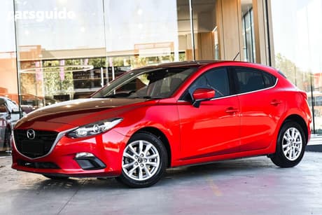 Red 2014 Mazda 3 Hatchback Maxx