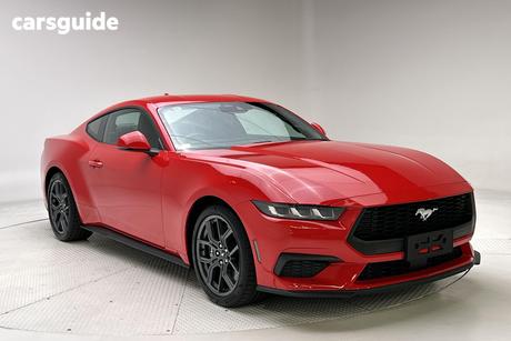 Red 2025 Ford Mustang Fastback Ecoboost