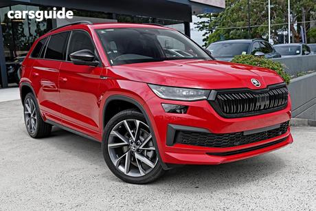 Red 2024 Skoda Kodiaq Wagon Sportline (4X4) 132Tsi