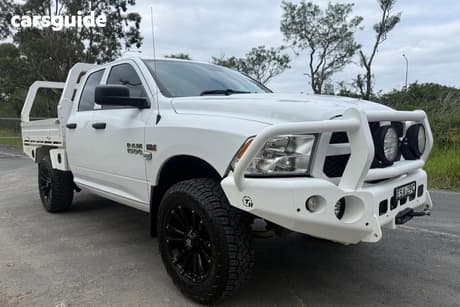 White 2022 RAM 1500 Crew Cab Utility Express