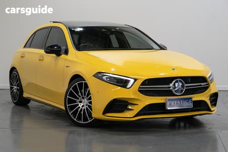Yellow 2020 Mercedes-Benz A35 Hatchback 4Matic