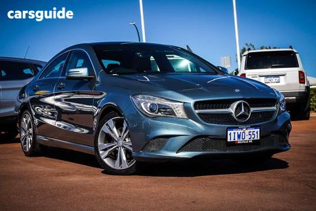 Blue 2014 Mercedes-Benz CLA200 Coupe