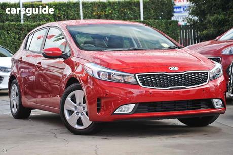 Red 2017 Kia Cerato Hatchback S