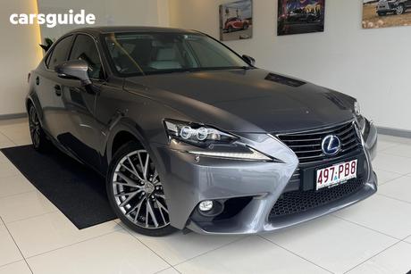 Grey 2015 Lexus IS300H Sedan Luxury Hybrid