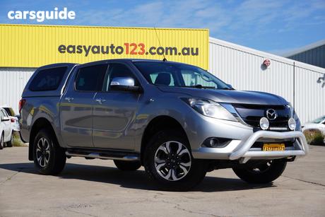 Silver 2017 Mazda BT-50 Dual Cab Utility Gt (4X4)