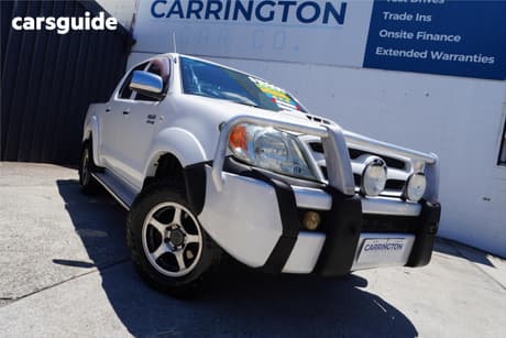 White 2005 Toyota Hilux Dual Cab Pick-up Sr5 (4X4)