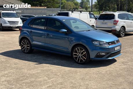Blue 2015 Volkswagen Polo Hatchback Gti
