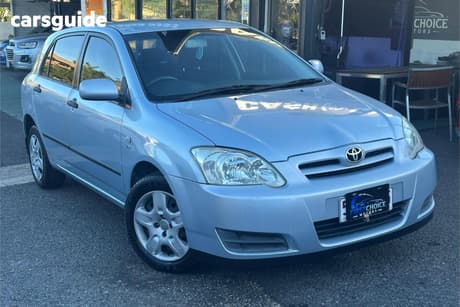Blue 2005 Toyota Corolla Hatchback Ascent Seca