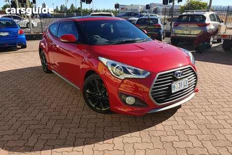 Red 2017 Hyundai Veloster Coupe