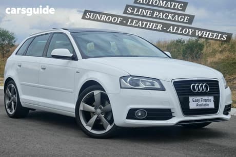 White 2012 Audi A3 Hatchback Sportback 1.8 Tfsi Ambition