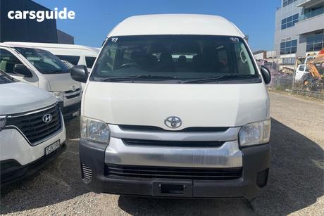 White 2017 Toyota HiAce Bus Commuter