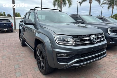 Grey 2019 Volkswagen Amarok Dual Cab Utility Tdi550 Highline Black 4Motion