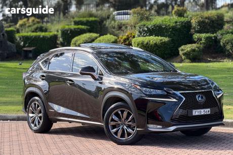 Black 2015 Lexus NX300H Wagon F Sport Hybrid (Awd)