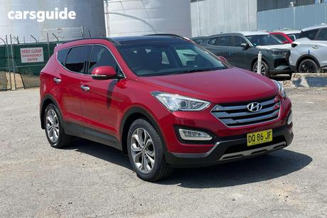 Red 2014 Hyundai Santa FE Wagon Highlander Crdi (4X4)