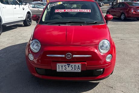 Red 2014 Fiat 500 Hatchback Pop
