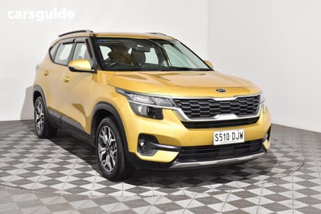 Yellow 2019 Kia Seltos Wagon Sport (Fwd)