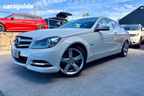 White 2012 Mercedes-Benz C250 Coupe Sport Be
