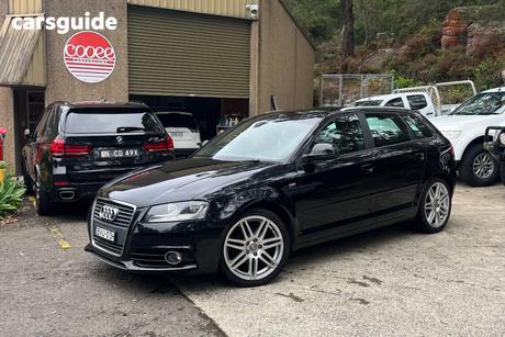 Black 2010 Audi A3 Hatch SPORTBACK 1.8 TFSI AMBITION 8P MY09