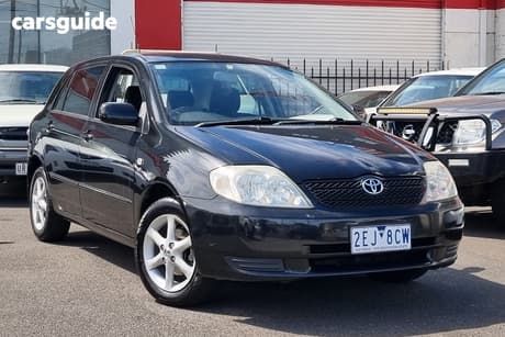 Black 2003 Toyota Corolla Hatchback Conquest Seca