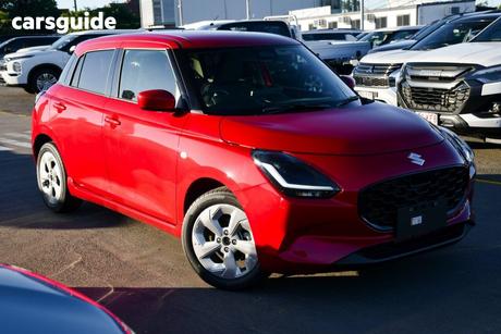 Red 2025 Suzuki Swift Hatchback Hybrid Plus