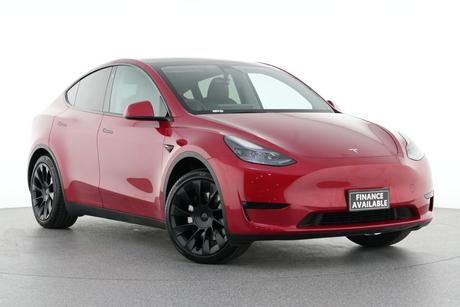 Red 2023 Tesla Model Y Wagon Rear-Wheel Drive