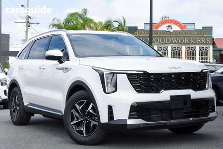 White 2025 Kia Sorento Wagon S 7 Seat