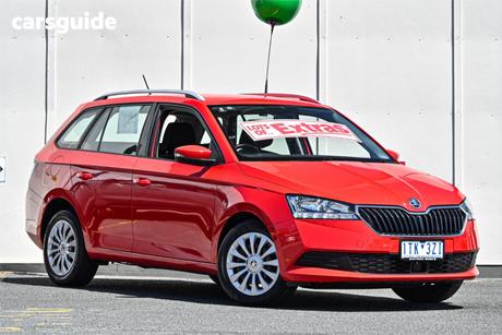 Red 2020 Skoda Fabia Wagon 70 Tsi