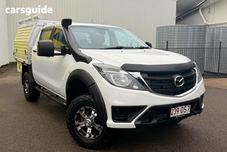 White 2019 Mazda BT-50 Dual Cab Chassis Xt (4X4) (5Yr)