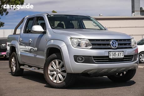 Silver 2011 Volkswagen Amarok Dual Cab Utility Tdi400 Highline (4X4)