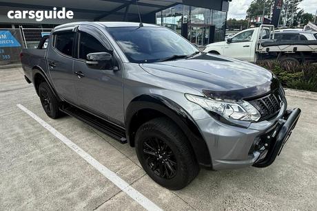 Grey 2018 Mitsubishi Triton Dual Cab Utility Gls (4X4) Blackline