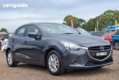 Grey 2015 Mazda 2 Hatchback Maxx