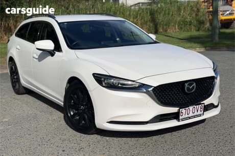 White 2019 Mazda 6 Wagon Sport