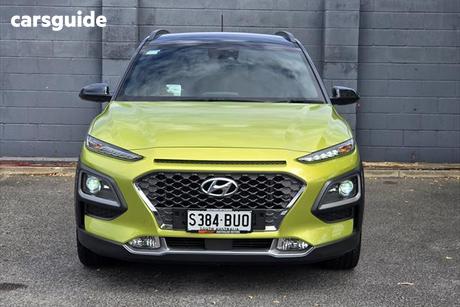 Yellow 2017 Hyundai Kona Wagon Highlander (Awd)