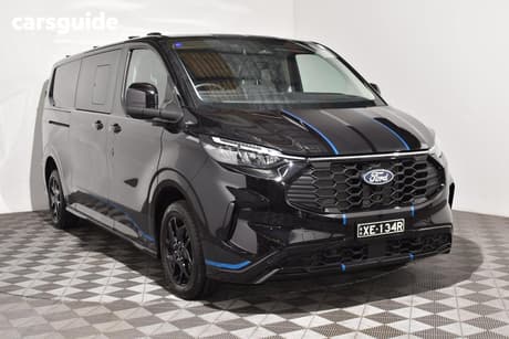 Black 2024 Ford Transit Custom Dual Cab Van Sport Dciv (Lwb)