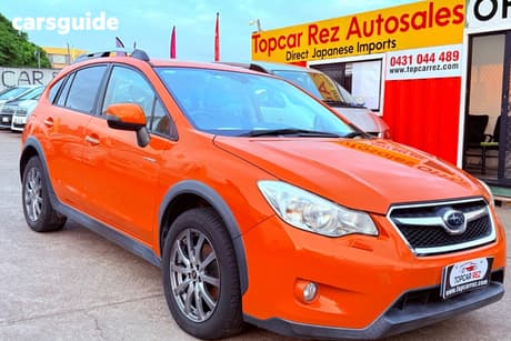 Orange 2014 Subaru XV Wagon Eyesight Hybrid 2.0I (Hybrid)