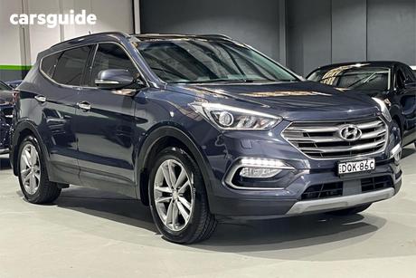 Blue 2017 Hyundai Santa FE Wagon Highlander Crdi (4X4)