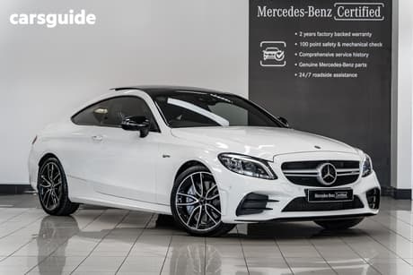 White 2019 Mercedes-Benz C43 Coupe