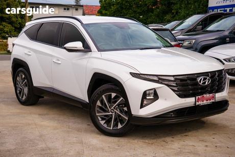 White 2022 Hyundai Tucson Wagon Elite (Awd)