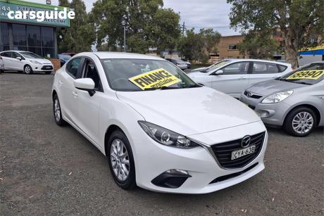White 2014 Mazda 3 Sedan Neo
