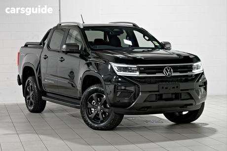 Black 2025 Volkswagen Amarok Dual Cab Utility Panamericana Tdi600 4Motion