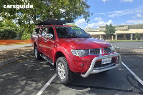 Red 2009 Mitsubishi Triton Double Cab Utility Glx-R (4X4)