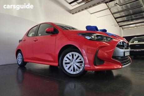 Red 2023 Toyota Yaris Hatchback Ascent Sport