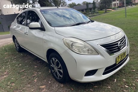White 2012 Nissan Almera Sedan St