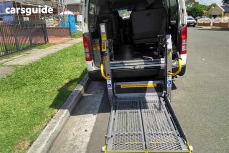 White 2014 Toyota HiAce Bus Commuter