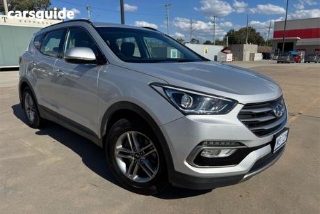 Silver 2017 Hyundai Santa FE Wagon Active Crdi (4X4)