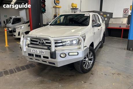 White 2016 Toyota Hilux Dual Cab Utility Sr5 (4X4)