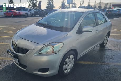 Silver 2009 Toyota Yaris Sedan Yrs