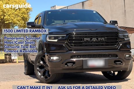 Black 2023 RAM 1500 Crew Cab Utility Limited Rambox (Hybrid)