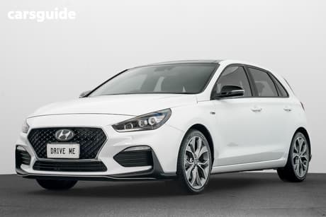 White 2021 Hyundai I30 Hatchback N Line Premium