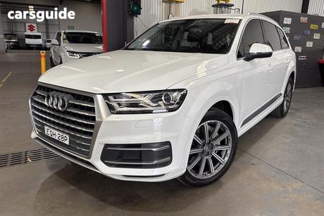 White 2017 Audi Q7 Wagon 3.0 Tdi Quattro